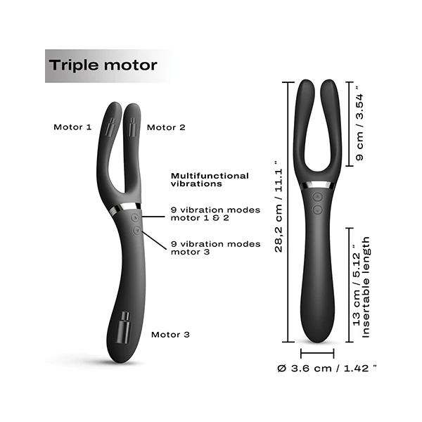 Dorcel Infinite Joy Bendable Forked Vibrator - Image 4