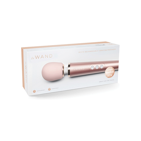 Le Wand Petite Rechargeable Vibrating Massager - Rose Gold - Image 2