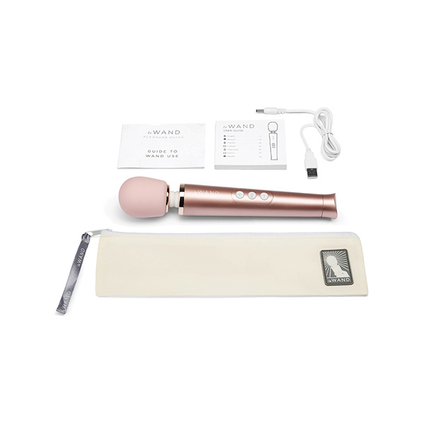 Le Wand Petite Rechargeable Vibrating Massager - Rose Gold - Image 5