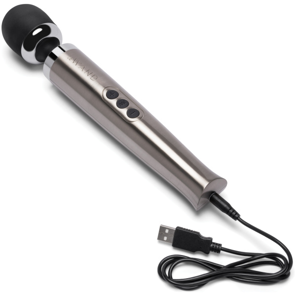 Le Wand Die Cast Rechargeable Massager - Silver - Image 3