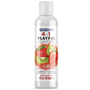 Swiss Navy 4 In 1 Playful Flavors Strawberry Kiwi Pleasure