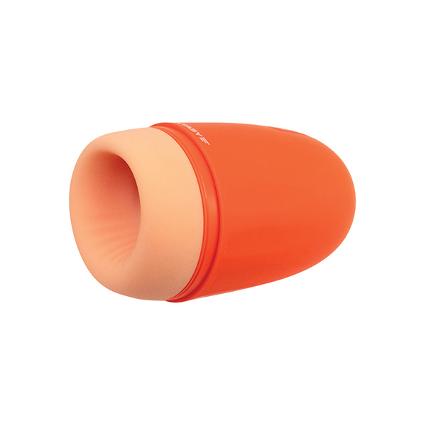 Maxtasy Stamina Master Heat up & Vibrating Stroker - Orange - Image 4