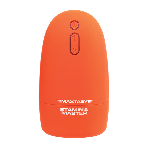 Maxtasy Stamina Master Heat up & Vibrating Stroker - Orange - Image 5