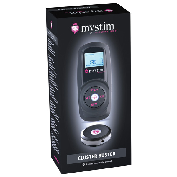 Mystim Cluster Buster Wireless eStim Starter Kit - Black