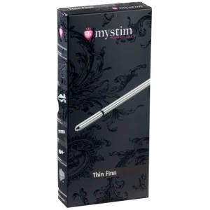Mystim Thin Finn eStim Urethral Sound - Silver