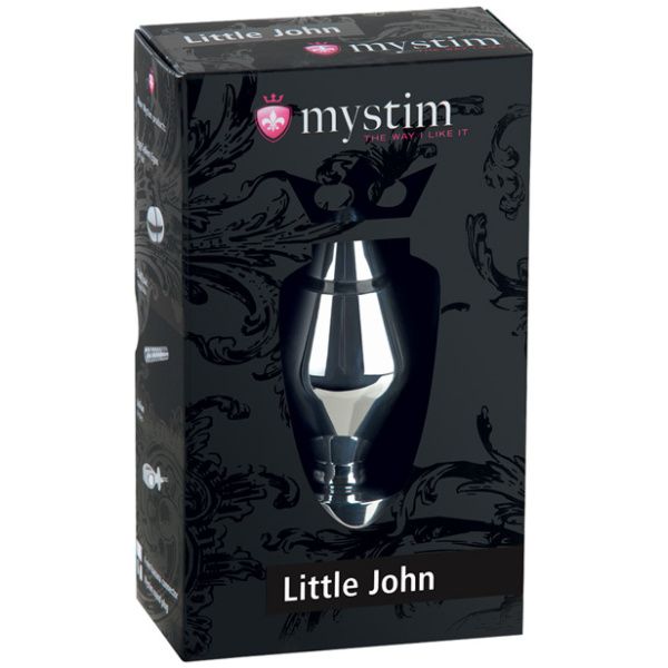 Mystim Little John Buttplug Small Aluminum - Silver