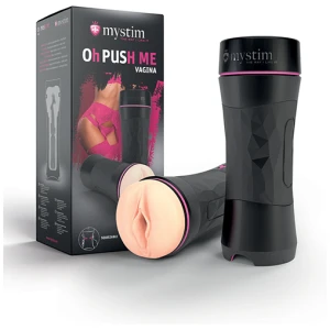 Mystim Oh-Pushme Vagina - Black