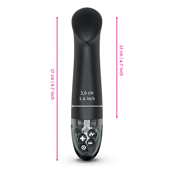 Mystim Right on Ron eStim G Vibrator - Black - Image 4