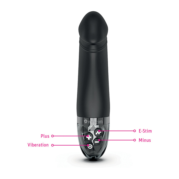 Mystim Real Deal Neal eStim Realistic Vibrator - Black - Image 6