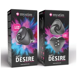 Mystim Hearts Desire eStim Layon Vibrator - Black