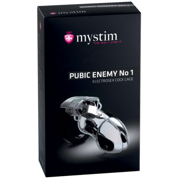 Mystim Pubic Enemy #1 Cock Cage - Clear