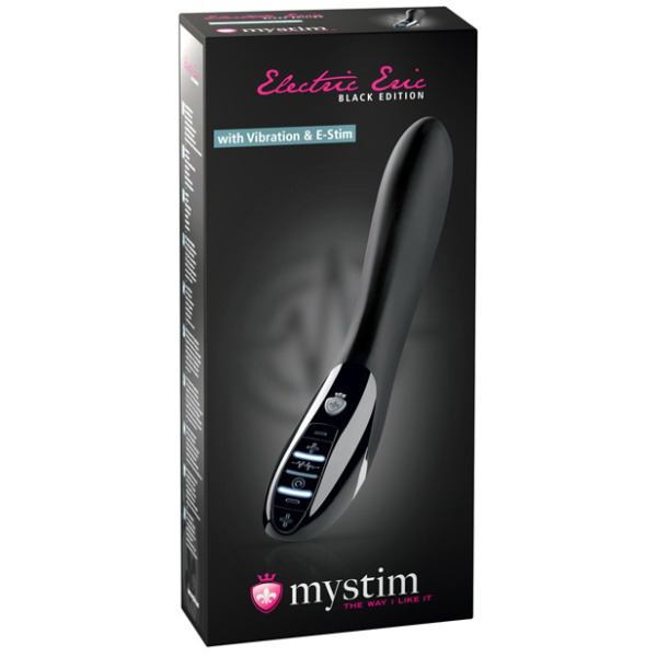 Mystim Electric Eric eStim Vibrator Black Edition - Black