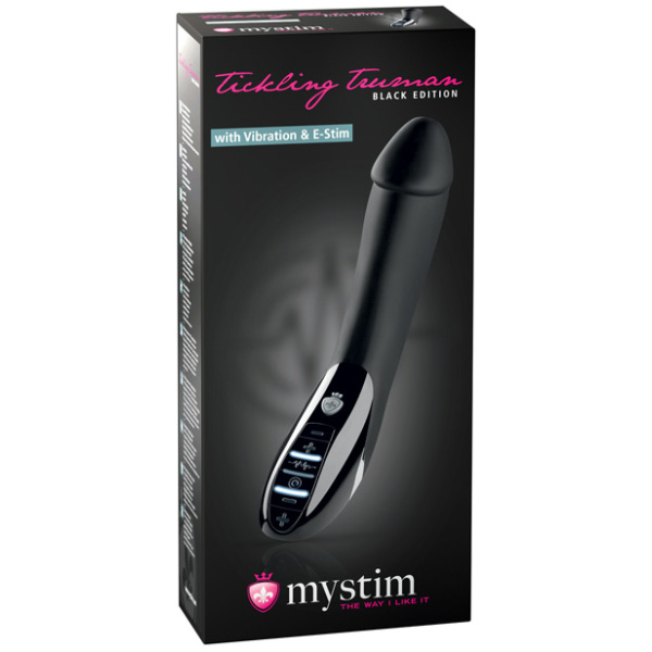 Mystim Tickling Truman eStim Vibrator Black Edition - Black