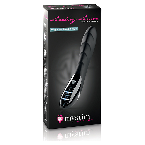 Mystim Sizzling Simon eStim Vibrator Black Edition - Black