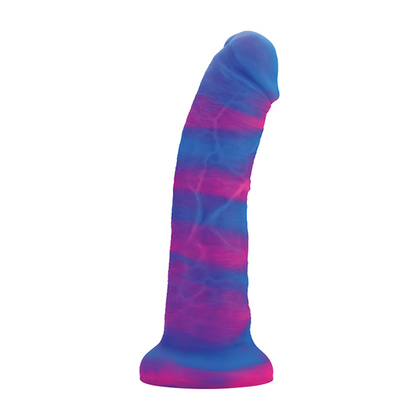 Nobu Rainbow 8" Dildo w-Suction Cup - Cosmic