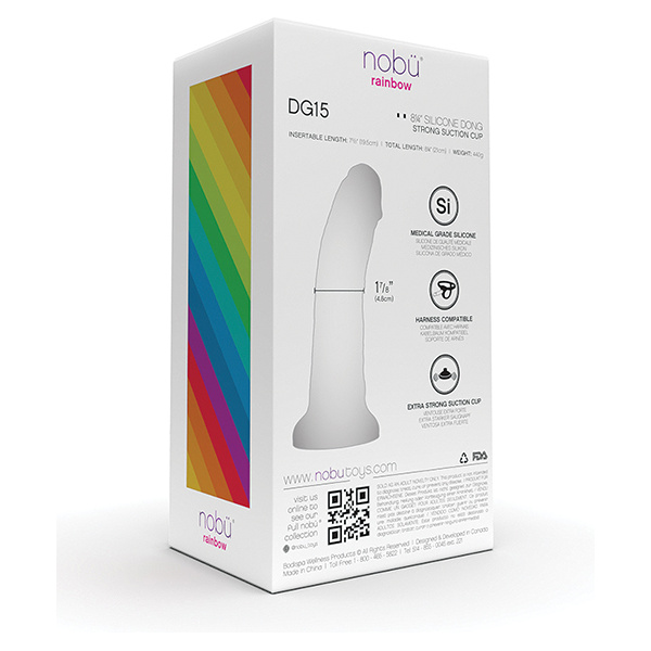 Nobu Rainbow 8" Dildo w-Suction Cup - Cosmic - Image 3