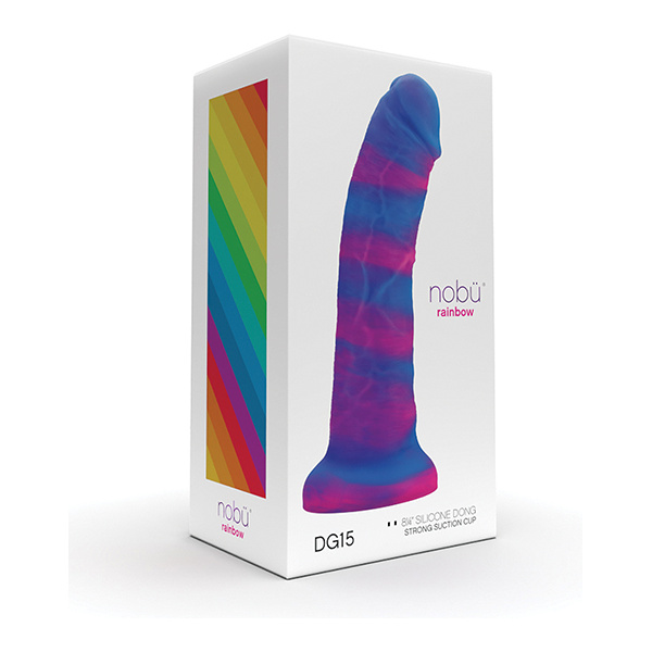 Nobu Rainbow 8" Dildo w-Suction Cup - Cosmic - Image 4