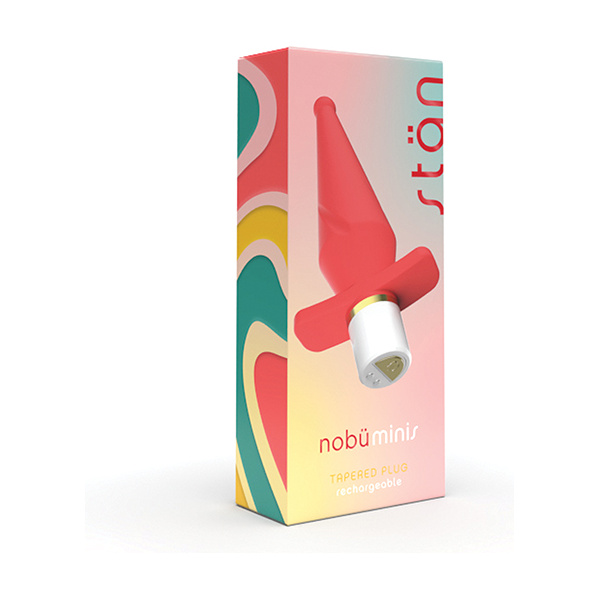 Nobu Mini Stan Tapered Butt Plug - Coral - Image 3