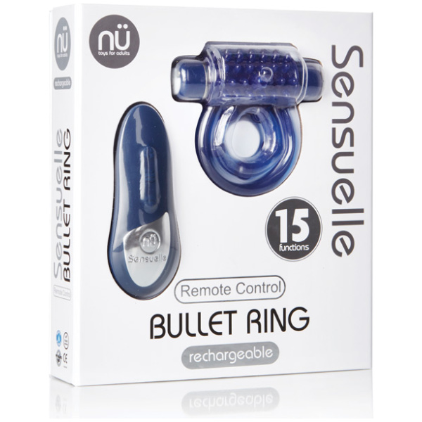Sensuelle Remote Control Rechargeable Bullet Ring