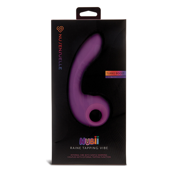 Nu Sensuelle Raine Nubii Tapping Vibe w-Turbo Boost & Warming - Purple