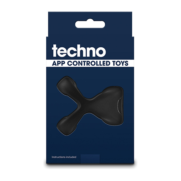 Techno Strobe App Controlled Vibrating Cock Ring - Black - Image 2