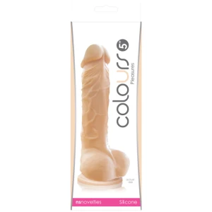 Colours Pleasures 5" Dildo w-Suction Cup - Flesh