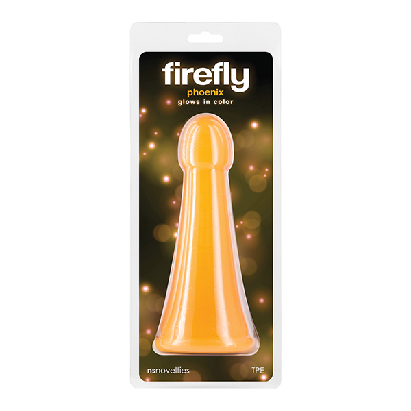 Firefly Phoenix Glow in the Dark Dildo - Orange