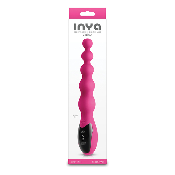 INYA Virtua Digital Beaded Anal Vibrator - Pink