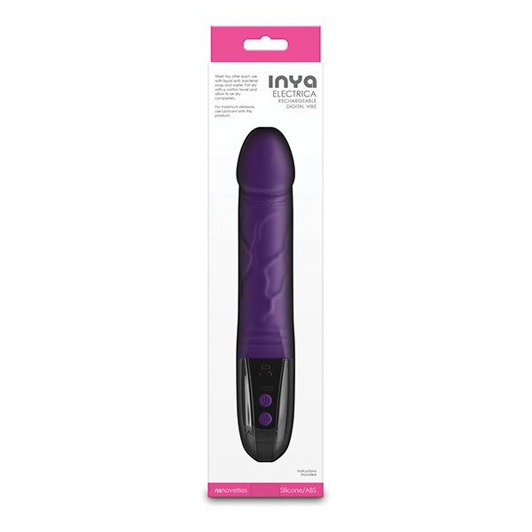 INYA Electrica Phallic Digital Vibrator - Purple - Image 3