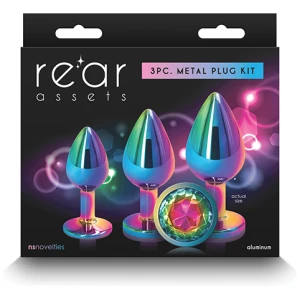 Rear Assets Rainbow Gem Anal Trainer Kit - Multi Color