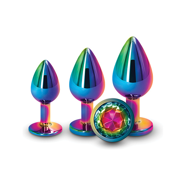 Rear Assets Rainbow Gem Anal Trainer Kit - Multi Color - Image 3