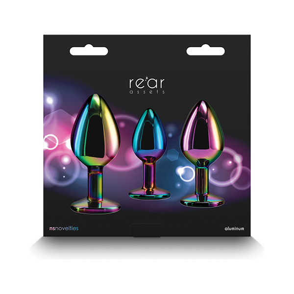 Rear Assets Rainbow Gem Anal Trainer Kit - Multi Color - Image 4