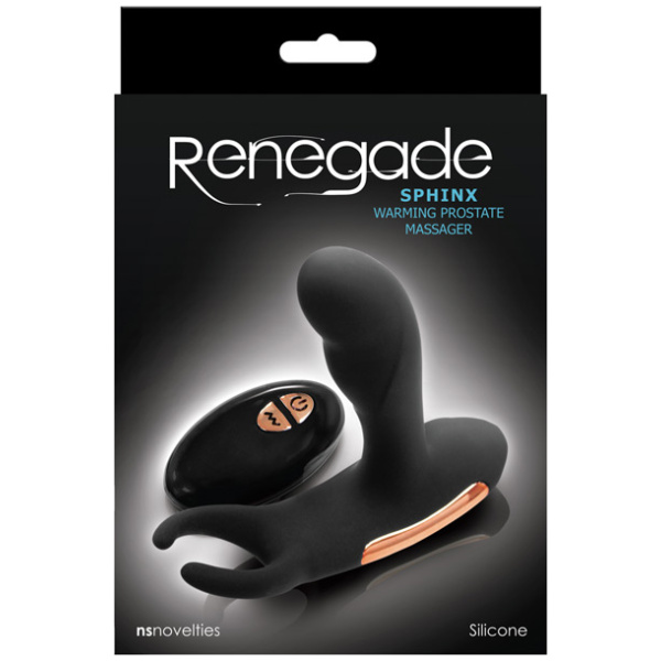 Renegade Sphinx Warming Prostate Massager - Black