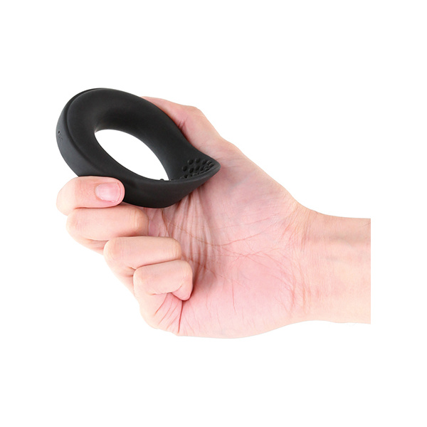 Renegade Slider Vibrating Cock Ring - Black - Image 2