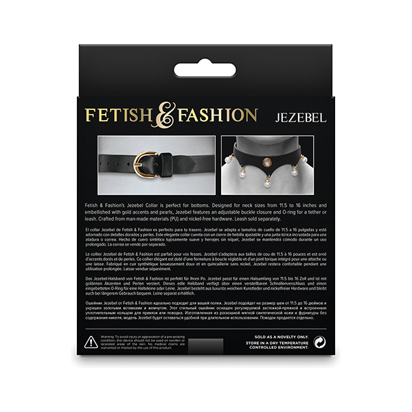 Fetish & Fashion Jezebel Collar - Black - Image 3