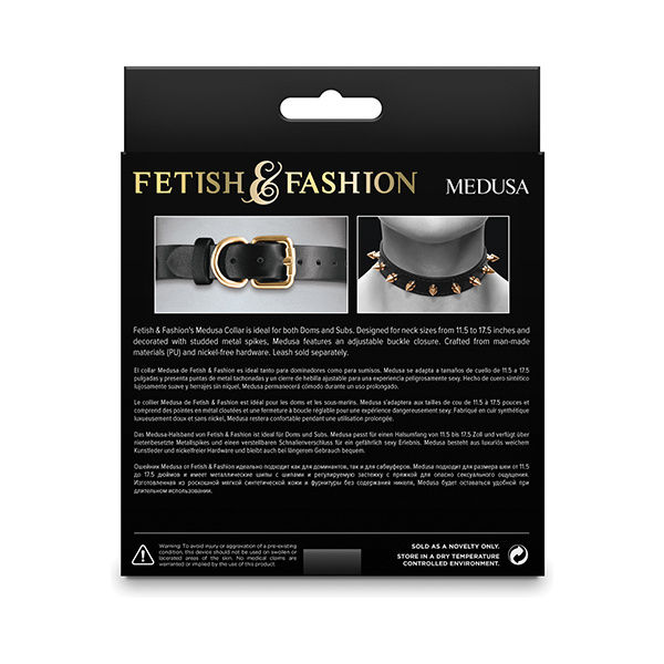 Fetish & Fashion Medusa Collar - Black - Image 3