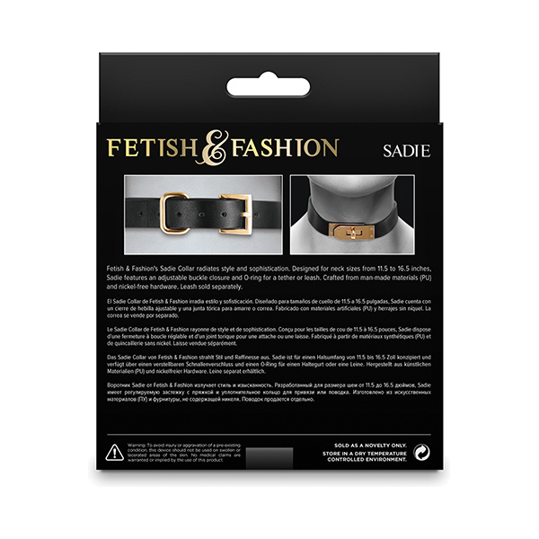 Fetish & Fashion Sadie Collar - Black - Image 3