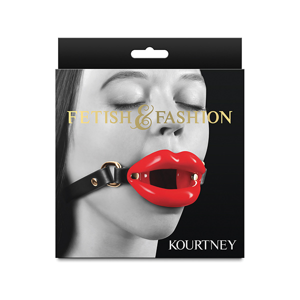 Fetish & Fashion Kourtney Gag - Black-Red