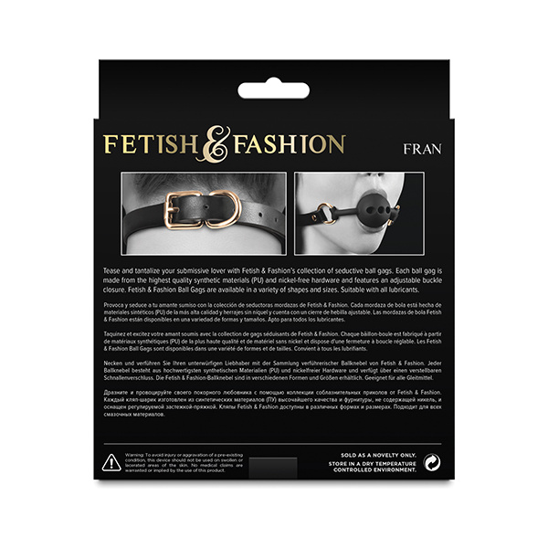 Fetish & Fashion Fran Ball Gag - Black - Image 2