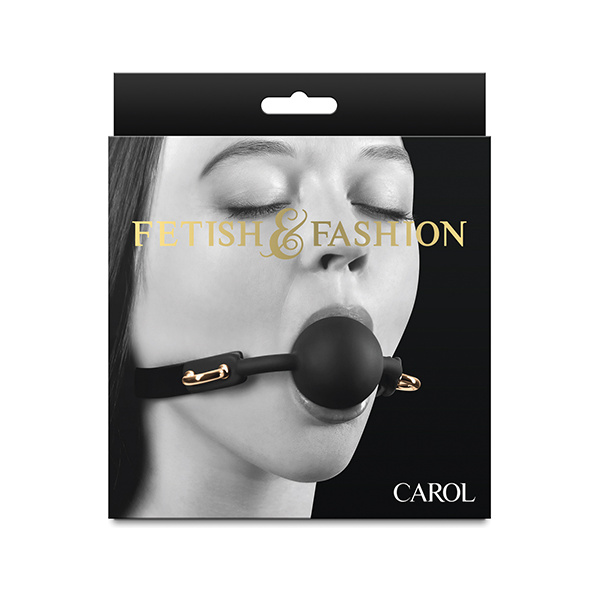 Fetish & Fashion Carol Ball Gag - Black