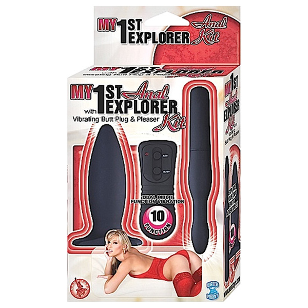 My 1st Anal Explorer Kit Vibrating Butt Plug And Please