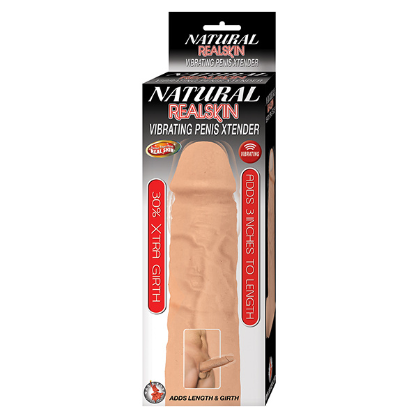 Natural Realskin Vibrating Penis Xtender -