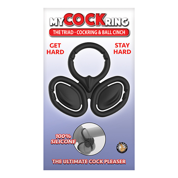 My Cock Ring The Triad Cockring & Ball Cinch - Black