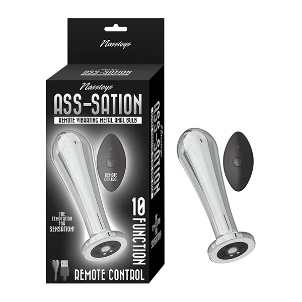 Ass-sation Remote Vibrating Metal Anal Bulb