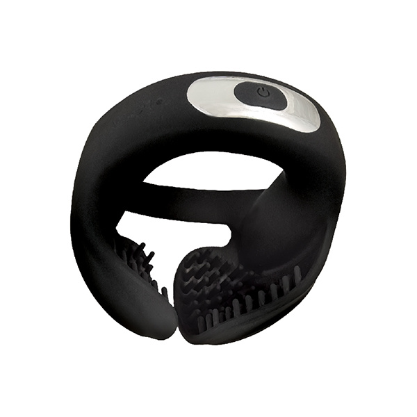 Cockpower Scrotum Hugger Cock Ring - Black - Image 4
