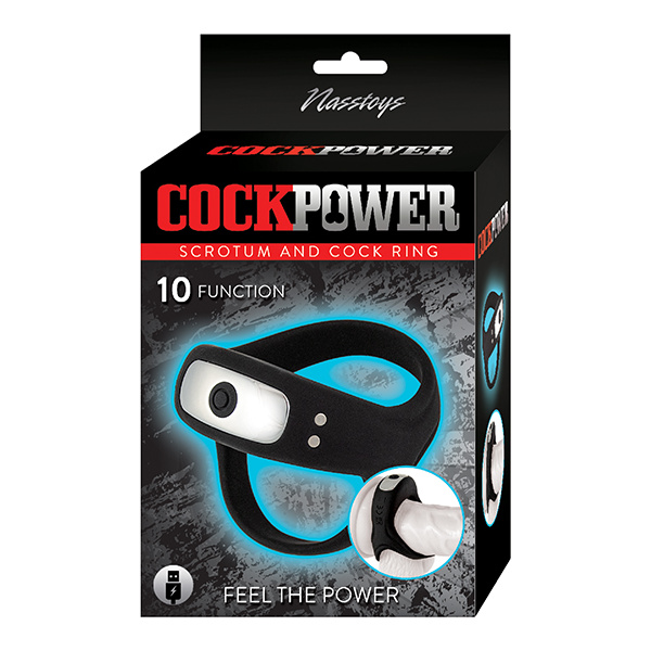 Cockpower Scrotum and Cock Ring - Black