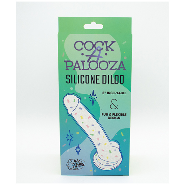 Natalie's Toy Box Cock-A-Palooza Confetti Silicone Suction Dildo - Image 2