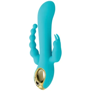 Natalie's Toy Box Mighty Magic Clit, G-Spot & Anal Vibrator - Aqua