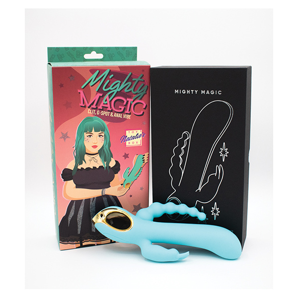 Natalie's Toy Box Mighty Magic Clit, G-Spot & Anal Vibrator - Aqua - Image 2