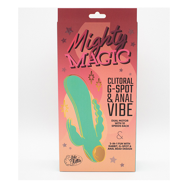 Natalie's Toy Box Mighty Magic Clit, G-Spot & Anal Vibrator - Aqua - Image 3